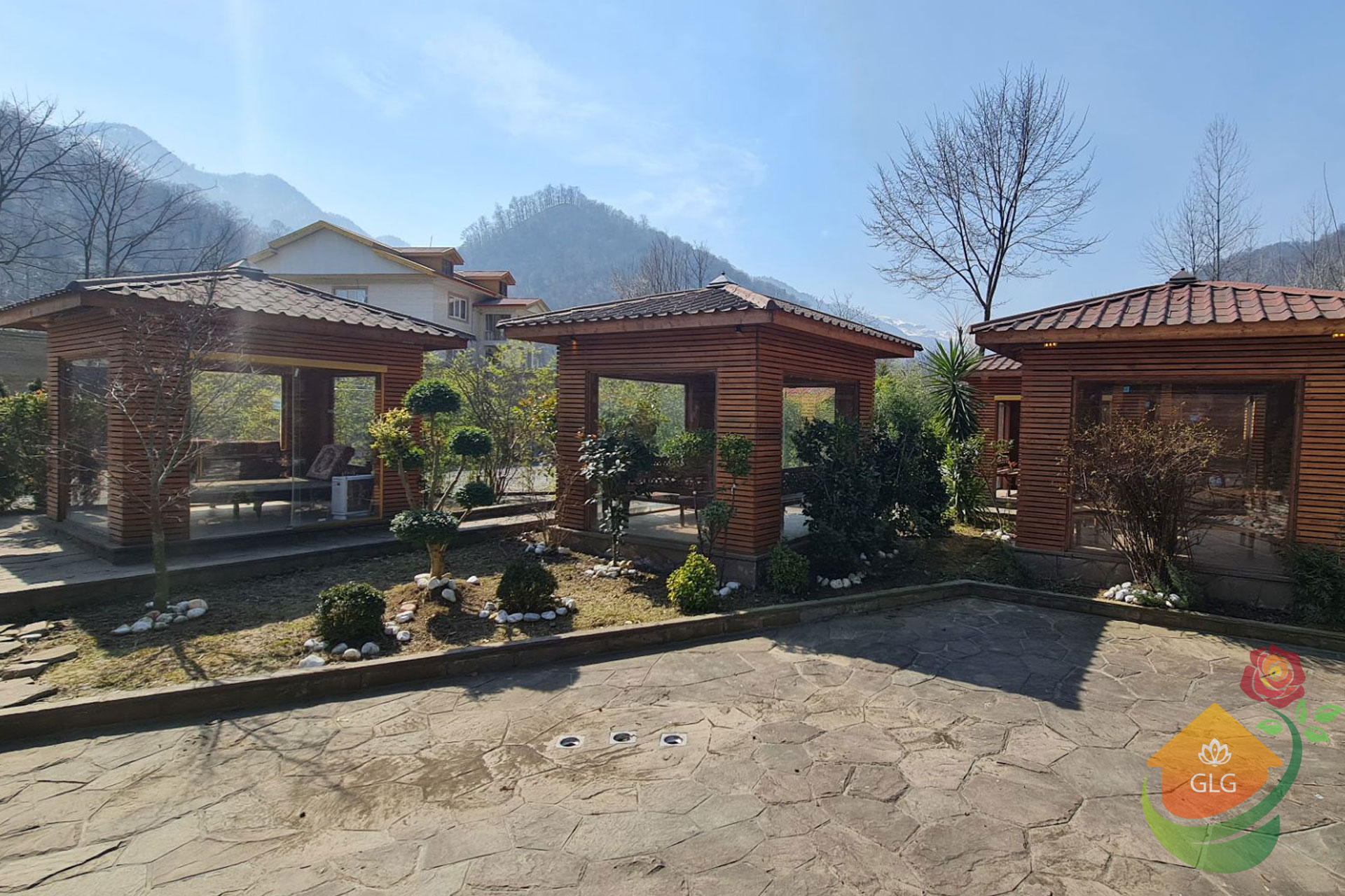 پروژه محوطه سازی برای رستوران در جاده ماسوله