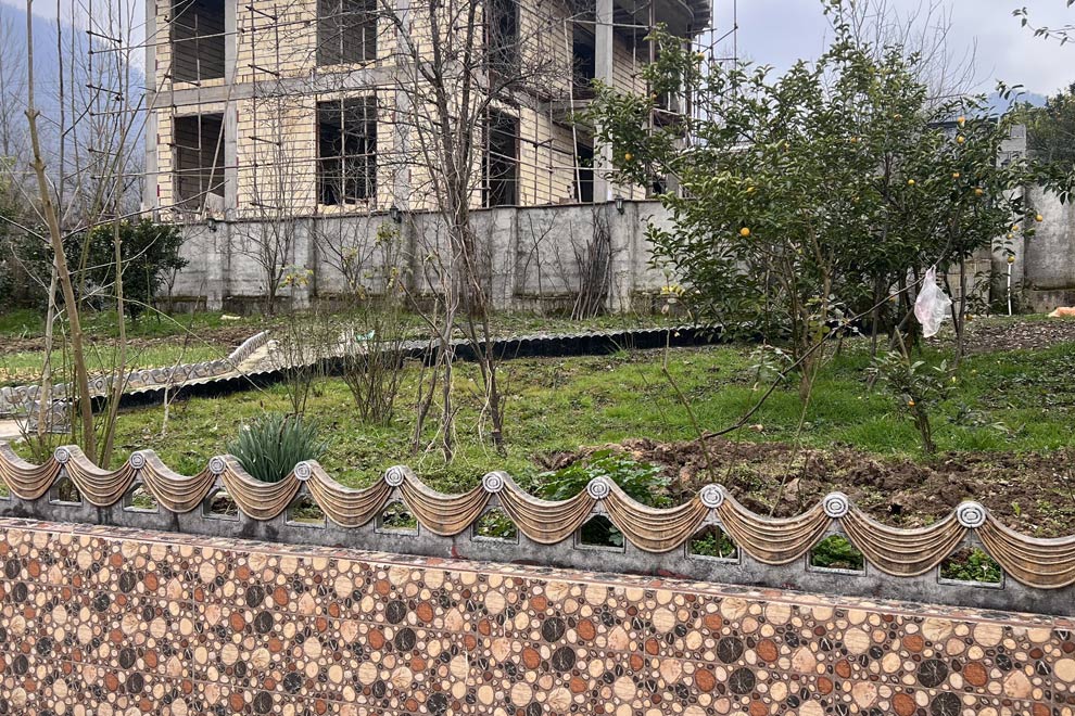 آبنما اجرا شده در محوطه روستای آبرود فومن