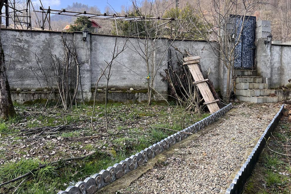 آبنما اجرا شده در محوطه روستای آبرود فومن